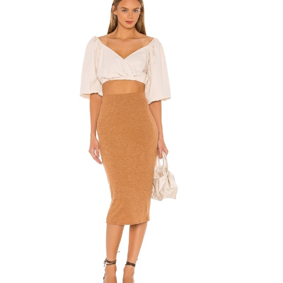 Lovers + Friends Cameron Skirt in Camel Size M - NWT - Picture 1 of 7